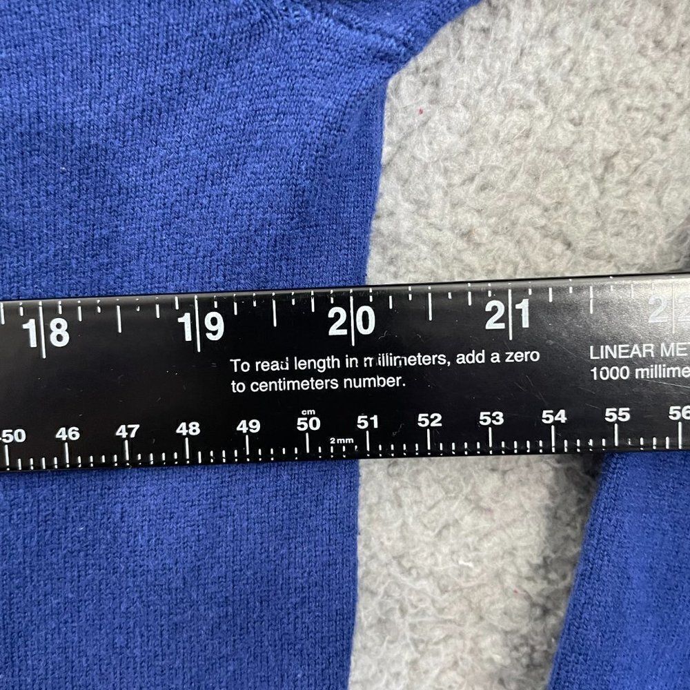 JF J.Ferrar Sweater Men M Blue Casual Pullover V-Neck - Picture 8 of 10